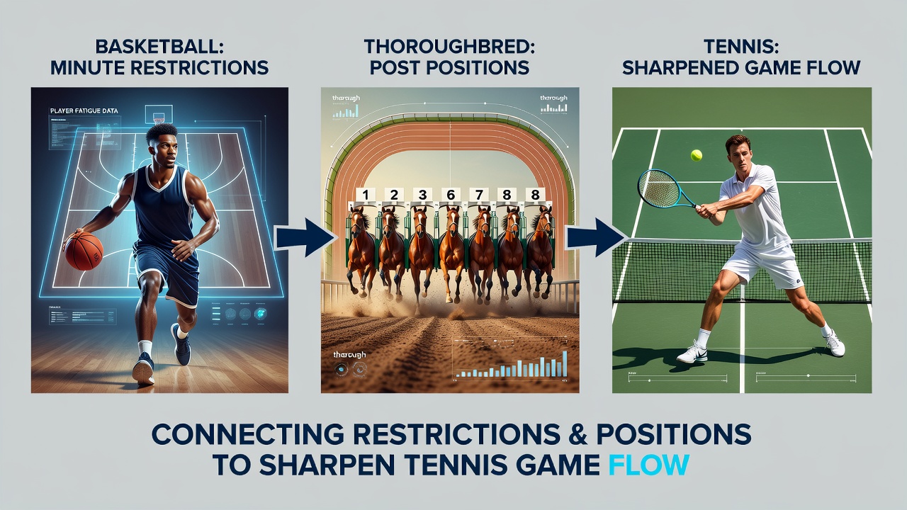 Chart illustrating tennis momentum data feeding into football spread adjustments within accumulator structures