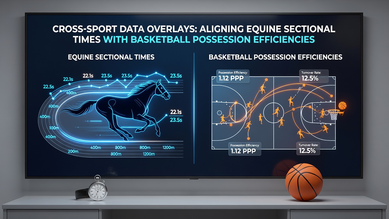 Live betting interface illustrating parlay price adjustments driven by aligned equine and basketball performance metrics