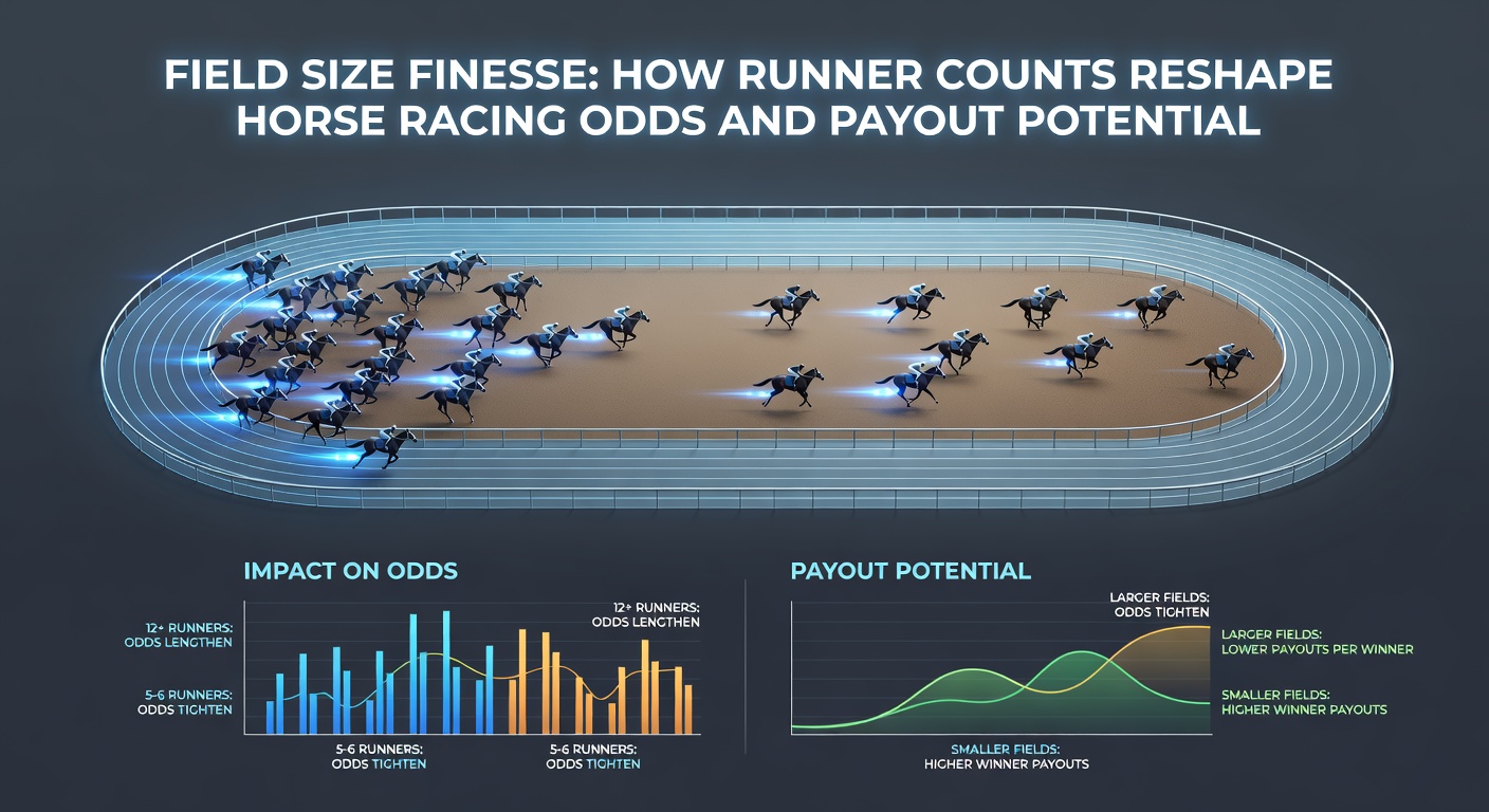 Close-up of a bookmaker's board displaying elongated odds in a large-field race, with high payout figures highlighted amid a sea of runner numbers