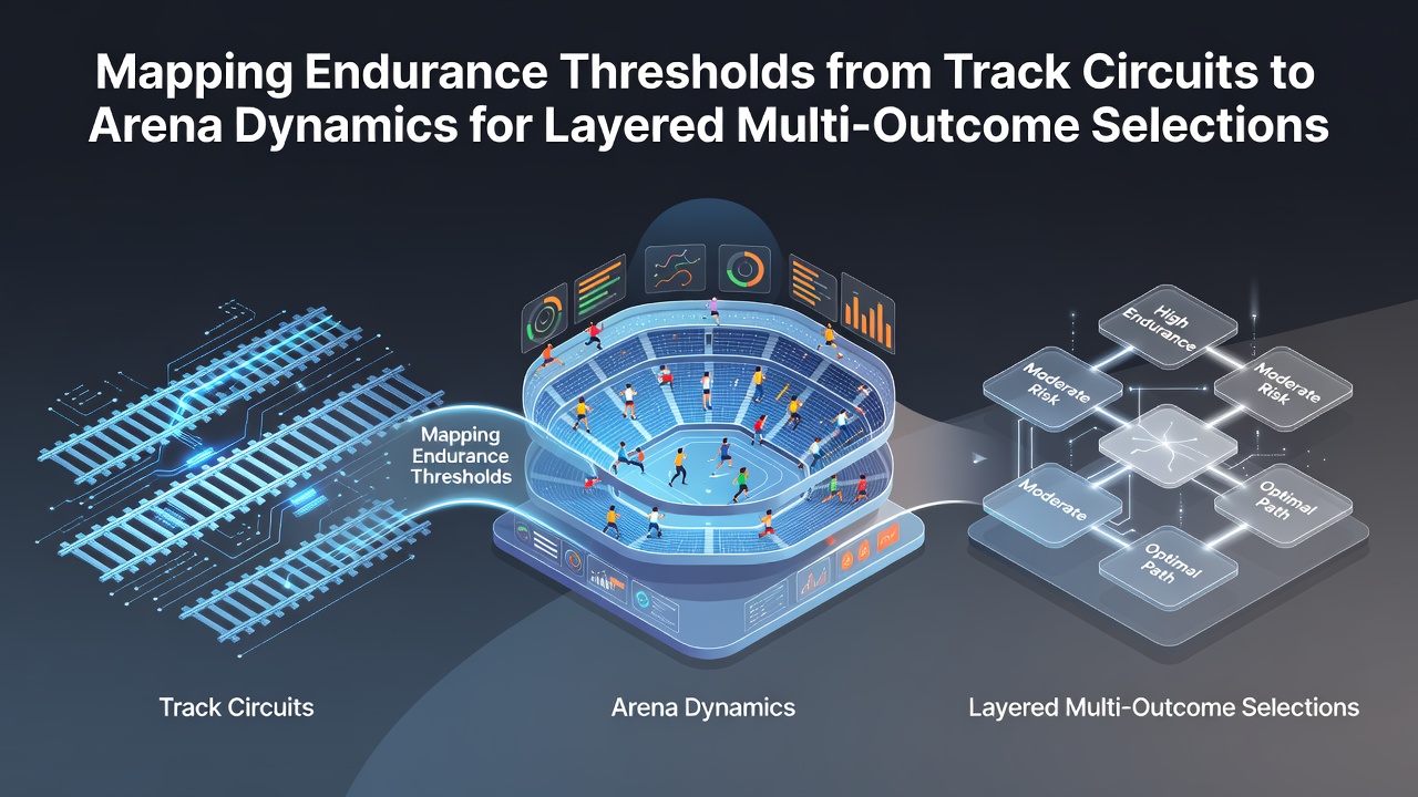 Athletes testing endurance thresholds on outdoor track circuits during structured performance evaluations