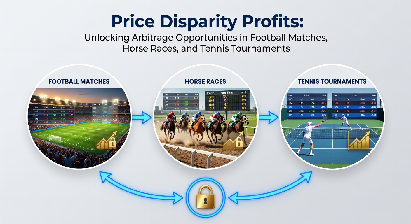 Digital dashboard showing multiple bookmaker odds for a football match, highlighting price disparities across home win, draw, and away win markets