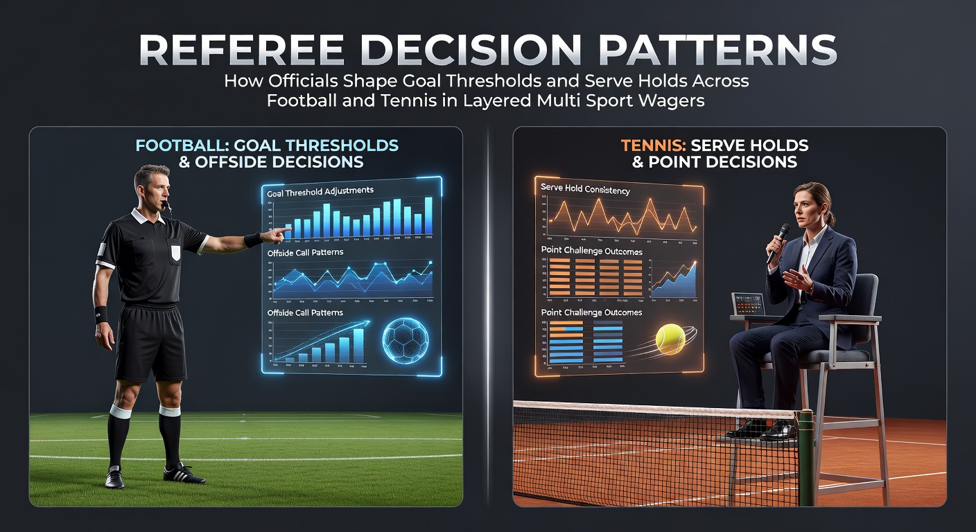 Referees and officials influencing football goals and tennis serves in multi-sport betting scenarios