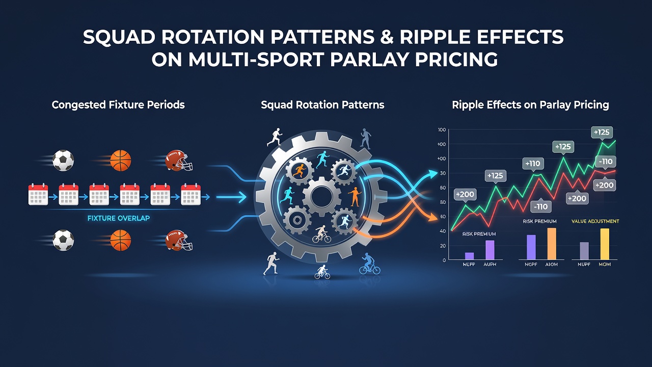 Visual breakdown of squad rotation data across football and basketball schedules showing player availability trends