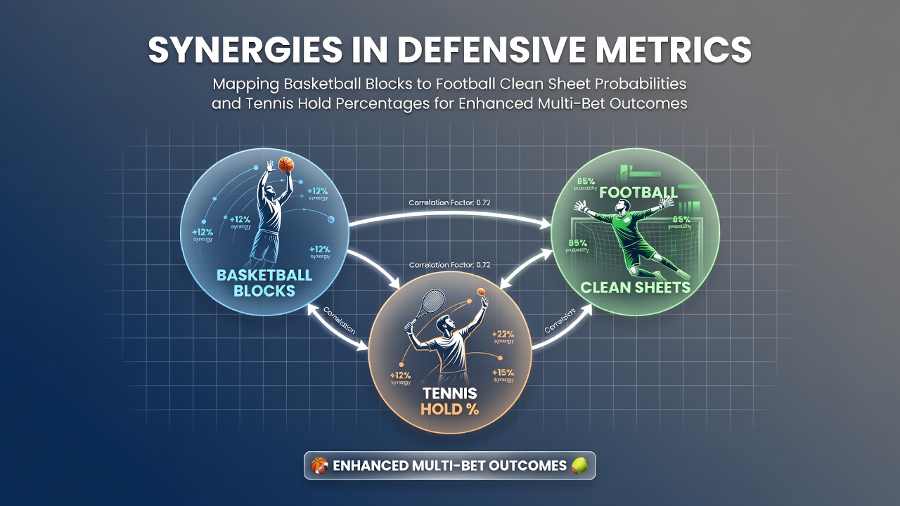 Visual representation of defensive metrics across basketball, football, and tennis sports