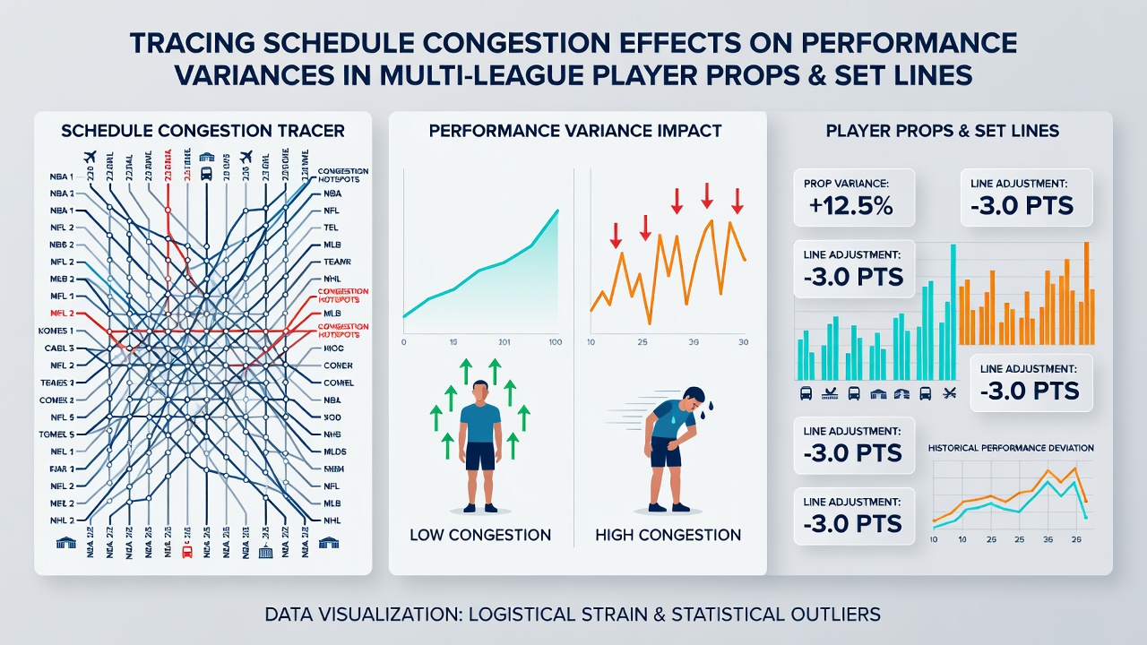 Visual breakdown of performance variance metrics under congested schedules