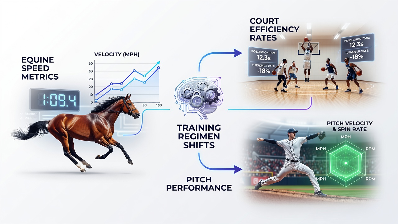Cross-sport performance data linking horse racing splits with tennis and football metrics